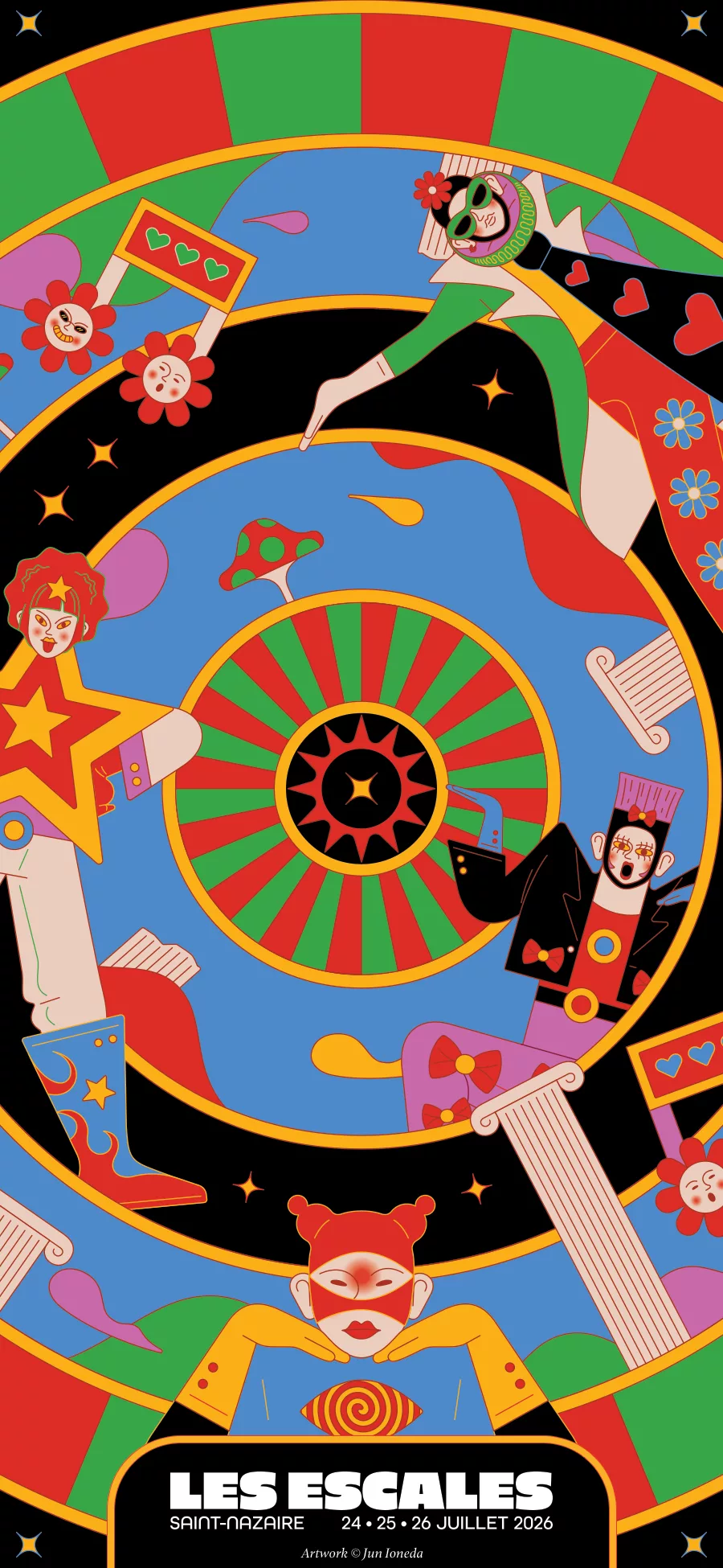 Les Escales 2026 — Illustration complète Jun Ioneda